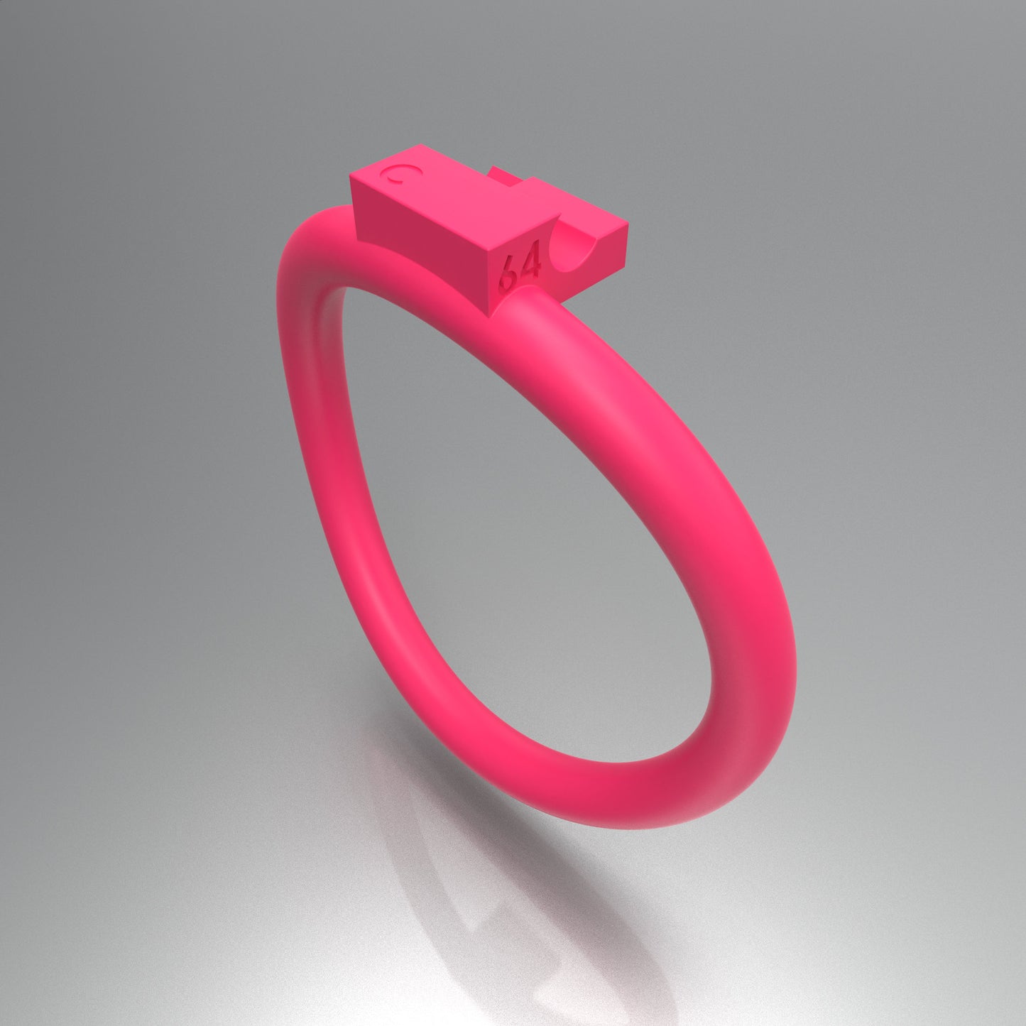 Customized Chastity Ring 64 C ( Ring only )