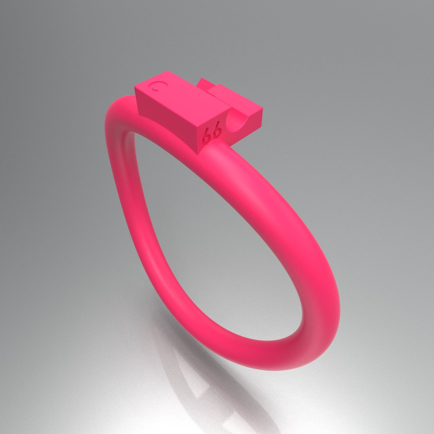 Customized Chastity Ring 66 C ( Ring only )