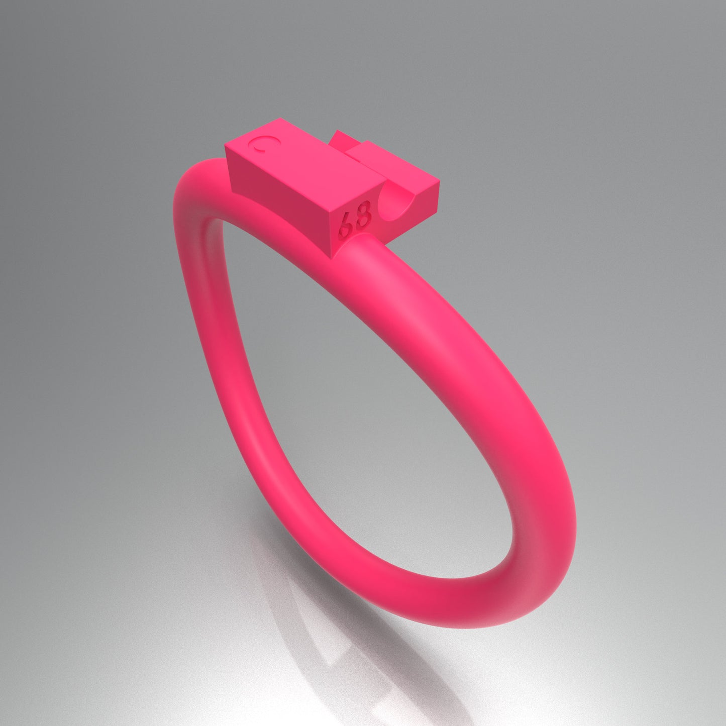 Customized Chastity Ring 68 C ( Ring Only )