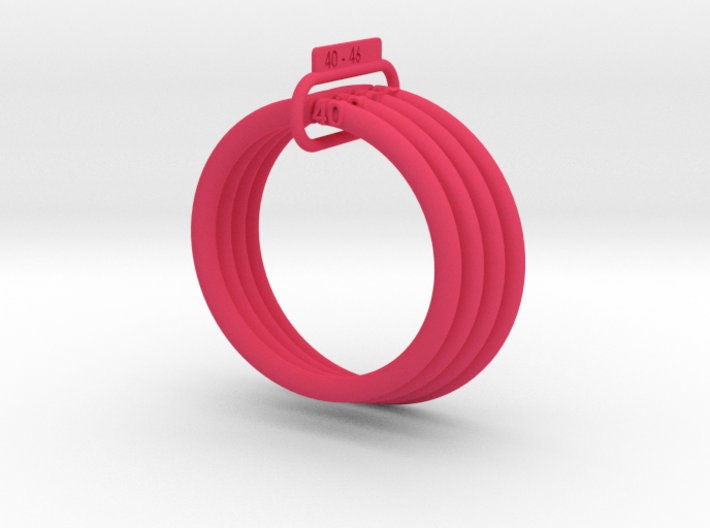 Size rings set 40 - 46 for measuring.