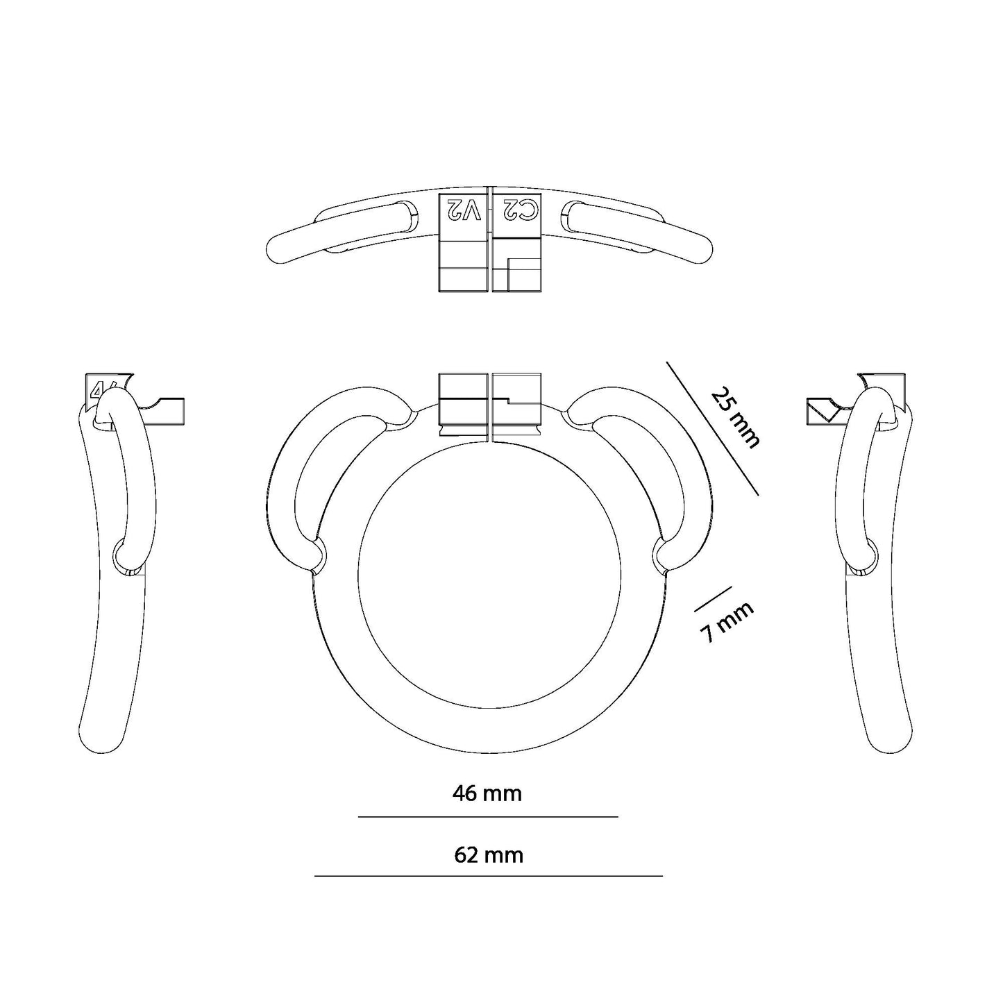 Ring 46 C2 V2 ( Ring only ).