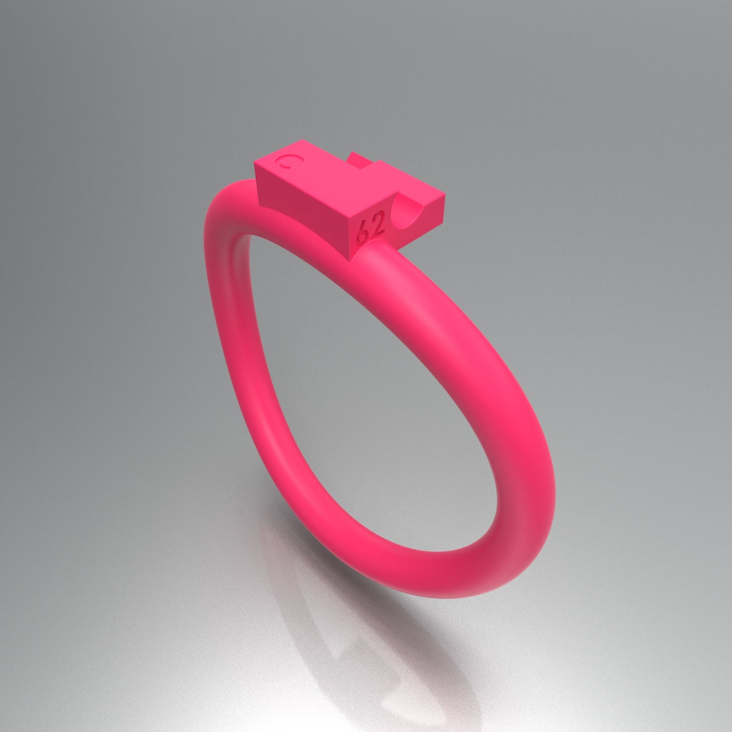 Customized Chastity Ring 62  C ( Ring only )