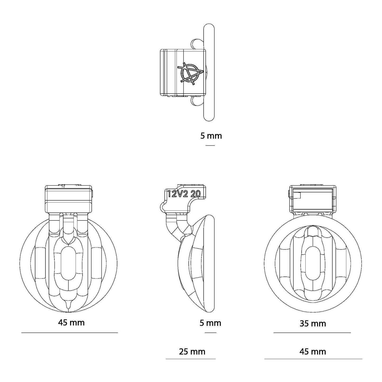 Alcatraz  Inverted Cage  12 35 V2 -20 ( Cage only ) Multicored Customised Male Chastity