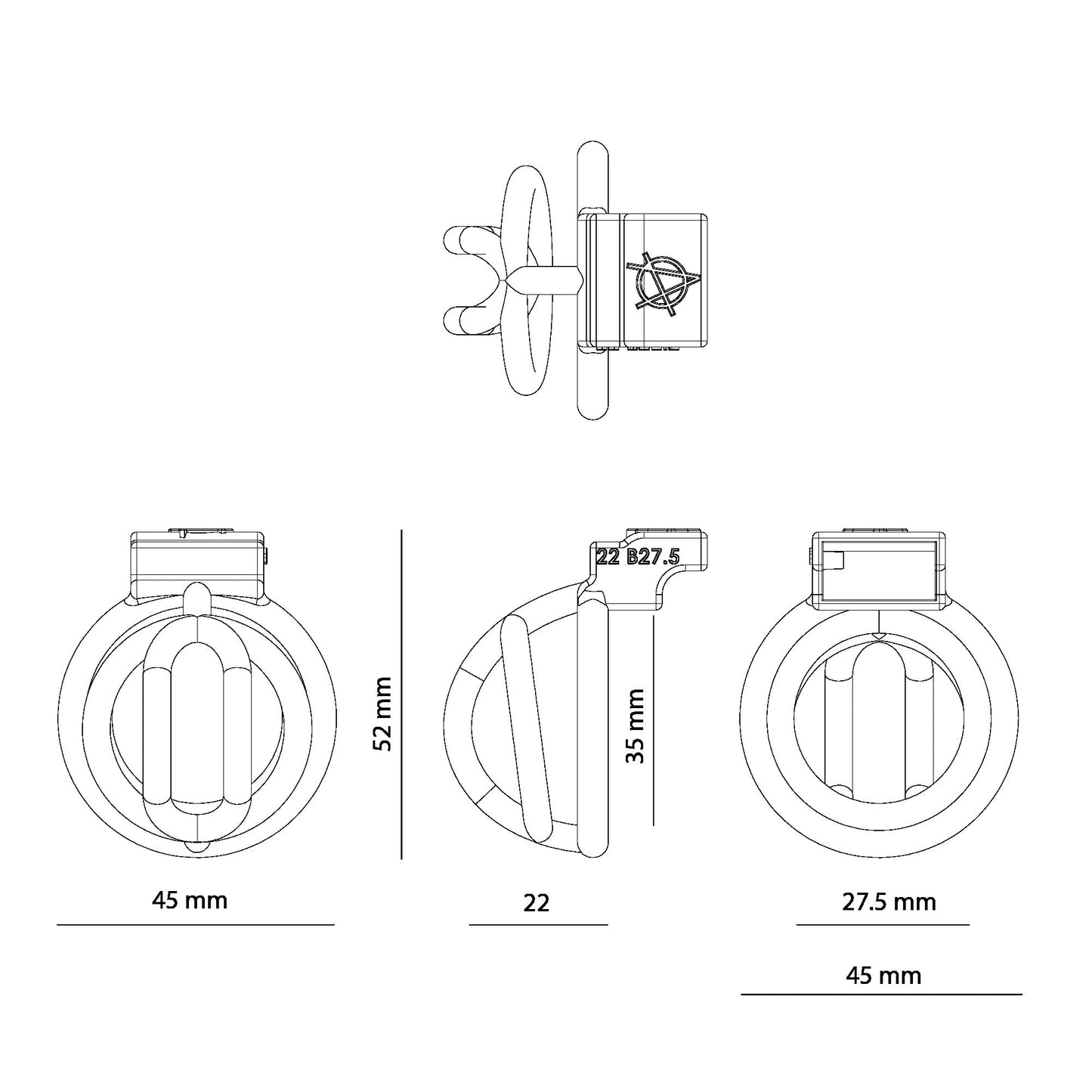 Alcatraz Cage 22 B27.5 ( Cage Only ) Multicolored Customised Chastity