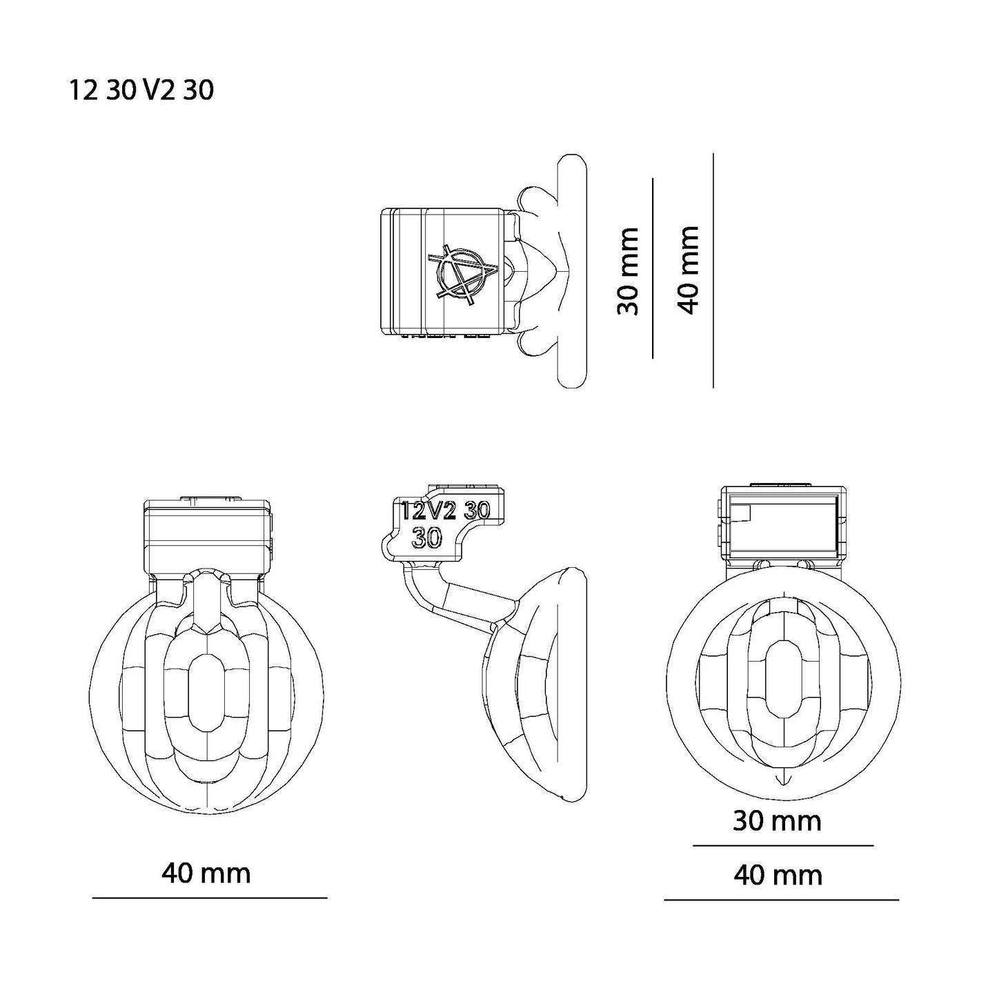 Alcatraz Inverted Cage 12 30 V2 -30 ( Cage only ) Multicored Customised Male Chastity