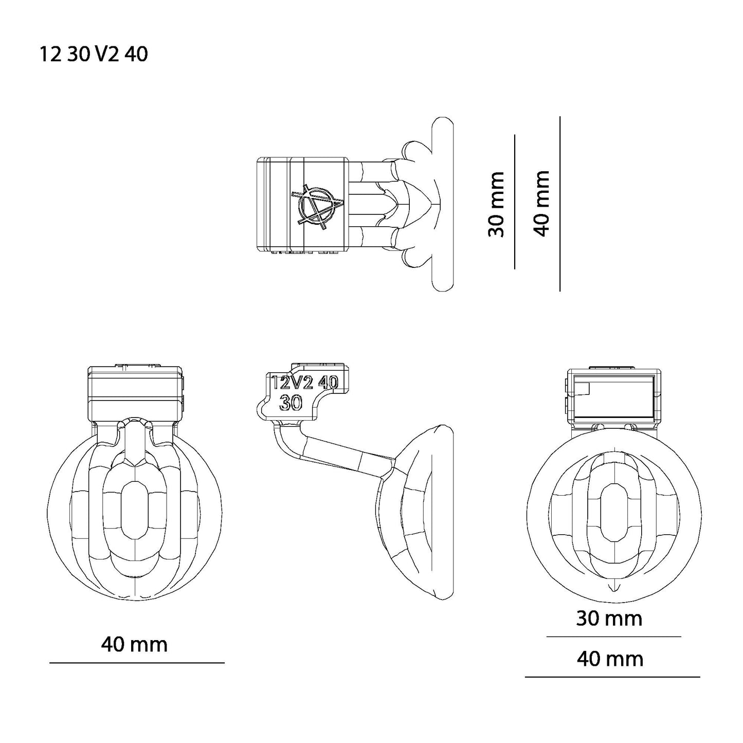 Alcatraz Inverted Cage 12 30 V2 -40 ( Cage only ) Multicored Customised Male Chastity