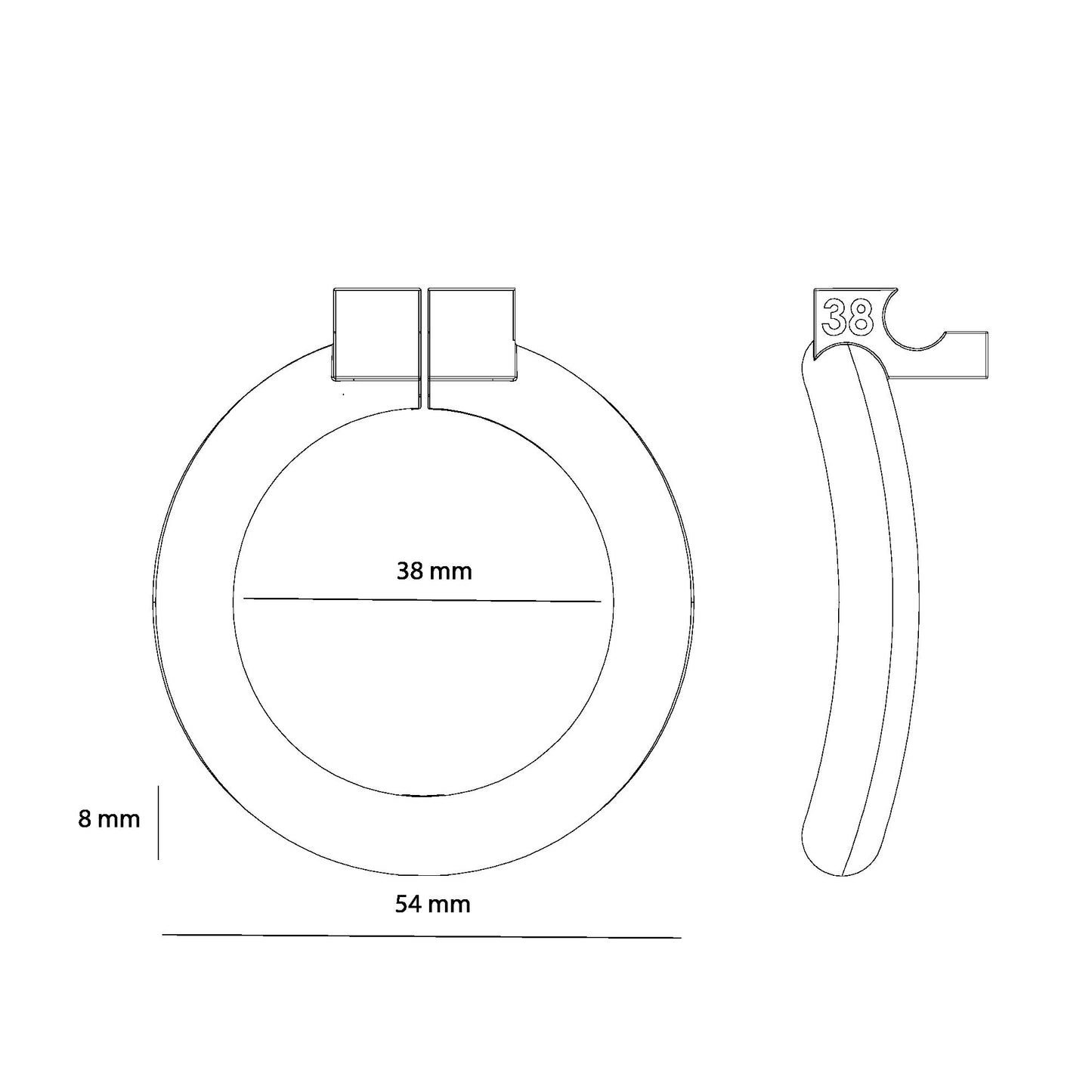 Ring 38 C2 ( Ring only ).