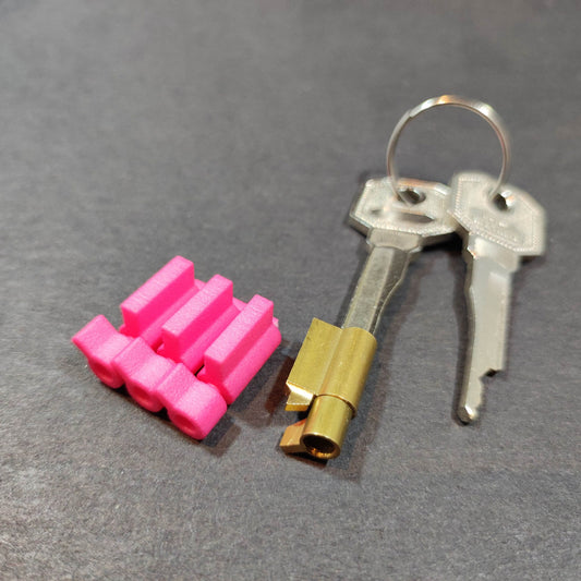 Pink Forever lock 3 pieces