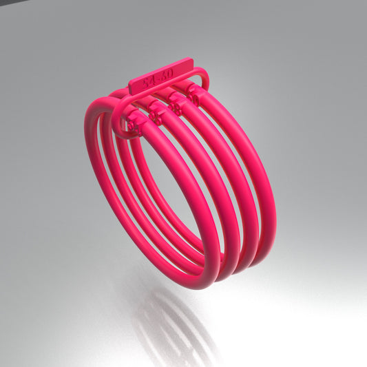 Size rings set 54-60 for measuring.