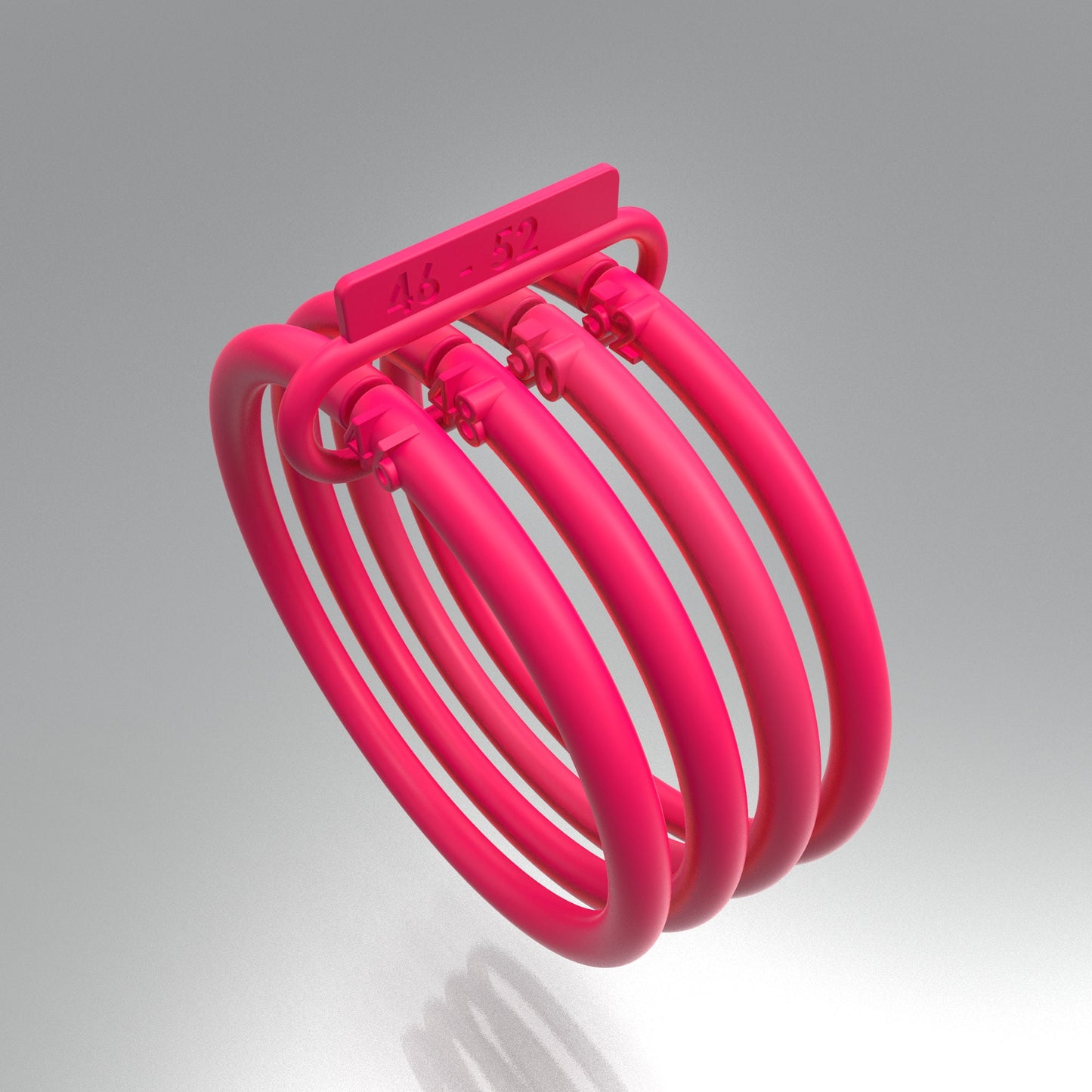 Size rings set 46 52 for measuring.