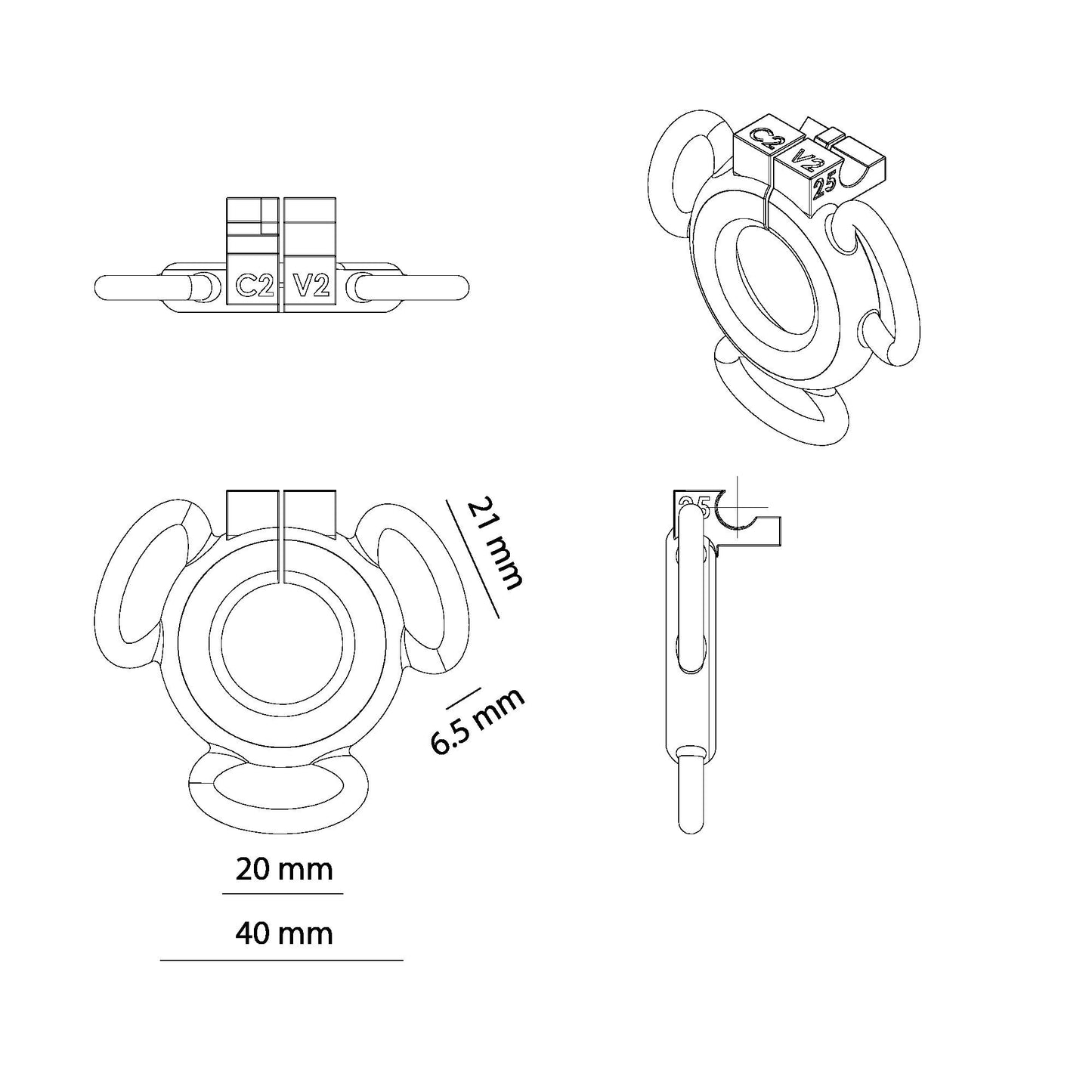 Trans Ring 25 B20 C2 V2 ( ring only )