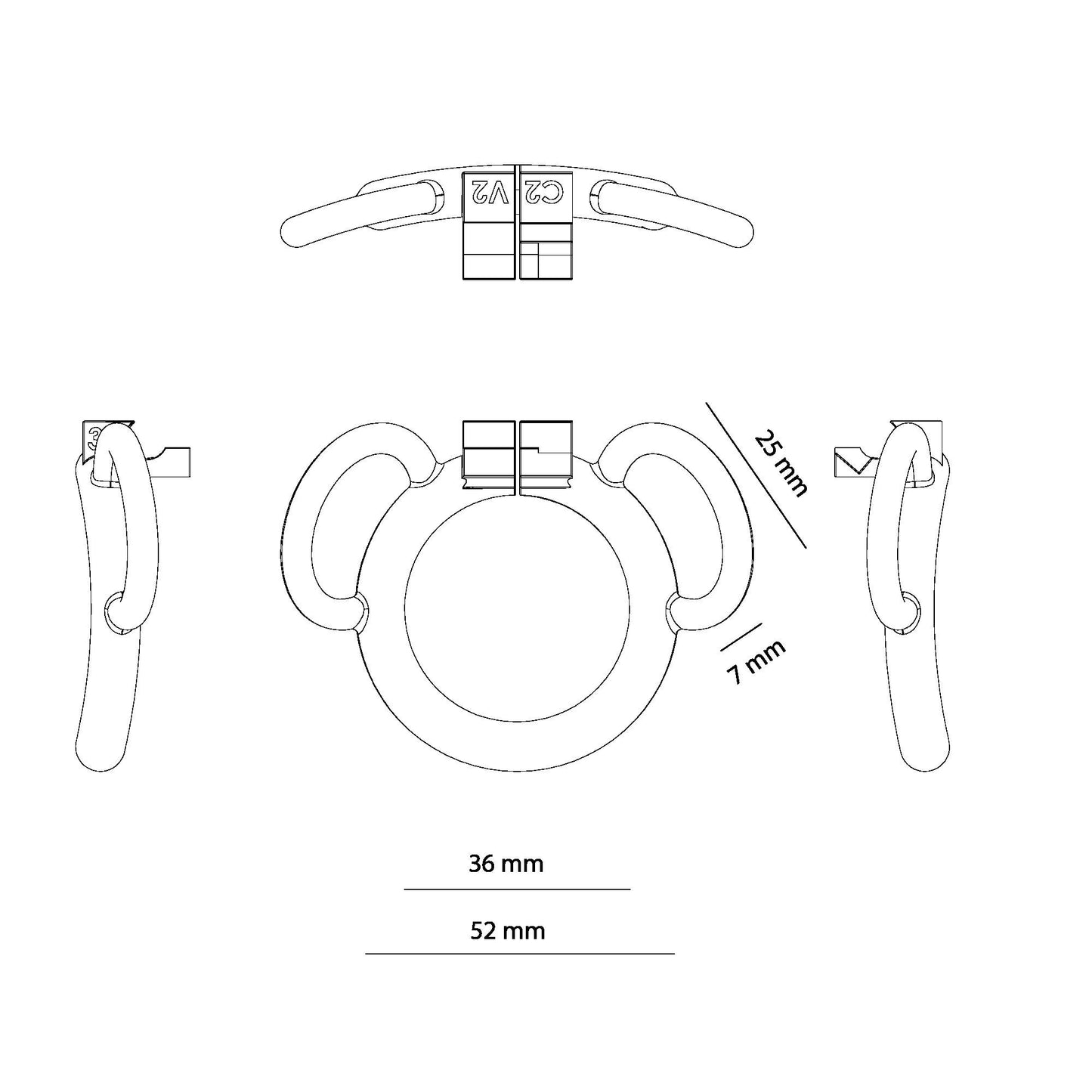 Ring 36 C2 V2 ( Ring only ).