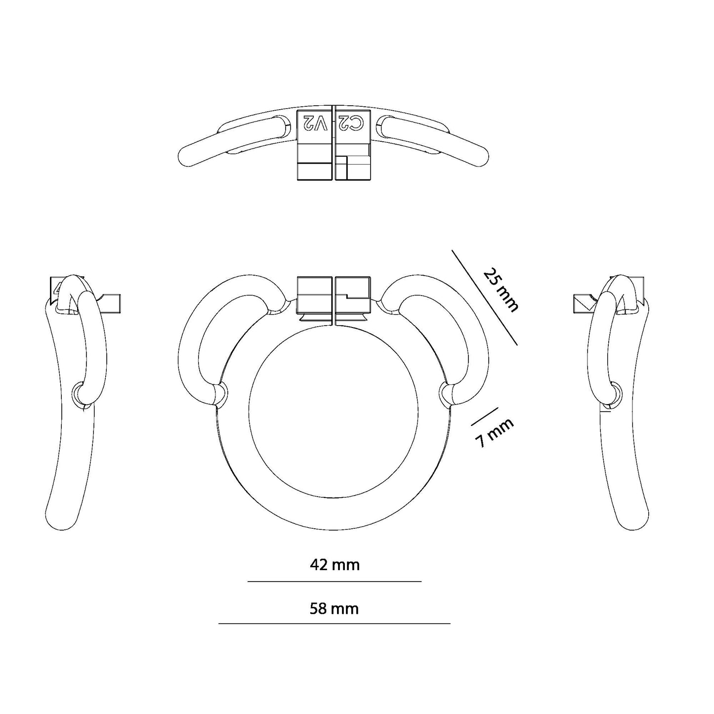 Ring 42 C2 V2 ( Ring only ).